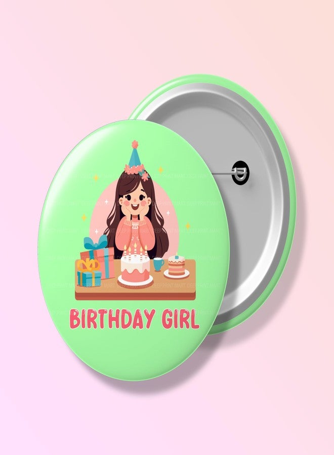 Deep Print Mart Birthday Girl Badges, Set of 2, for Birthday and Celebration (Badge-02) - Image 3