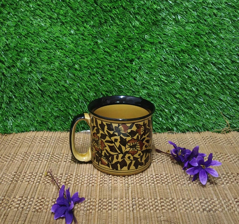 Caffeine Ceramic Handmade Brown Sehra Breakfast Gifting Set (Set of 3) - Image 2