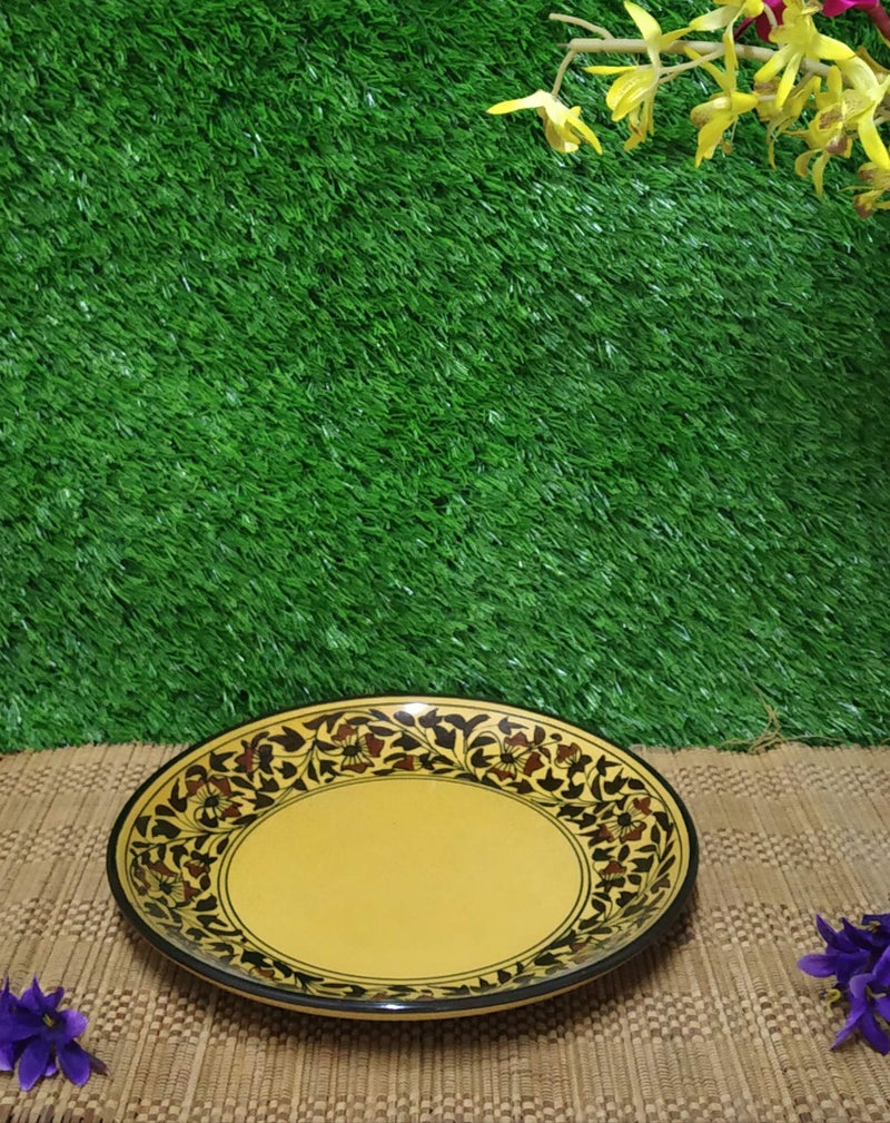 Caffeine Ceramic Handmade Brown Sehra Breakfast Gifting Set (Set of 3) - Image 3