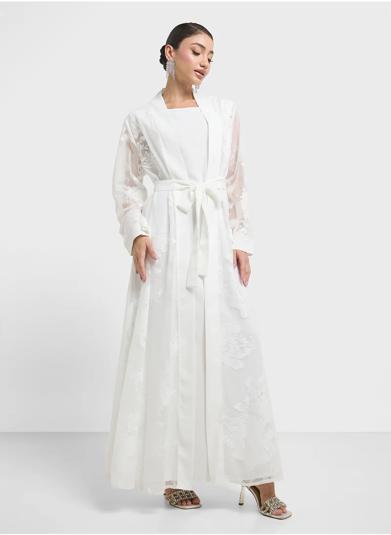 Khizana Dress With Layering Jakcet