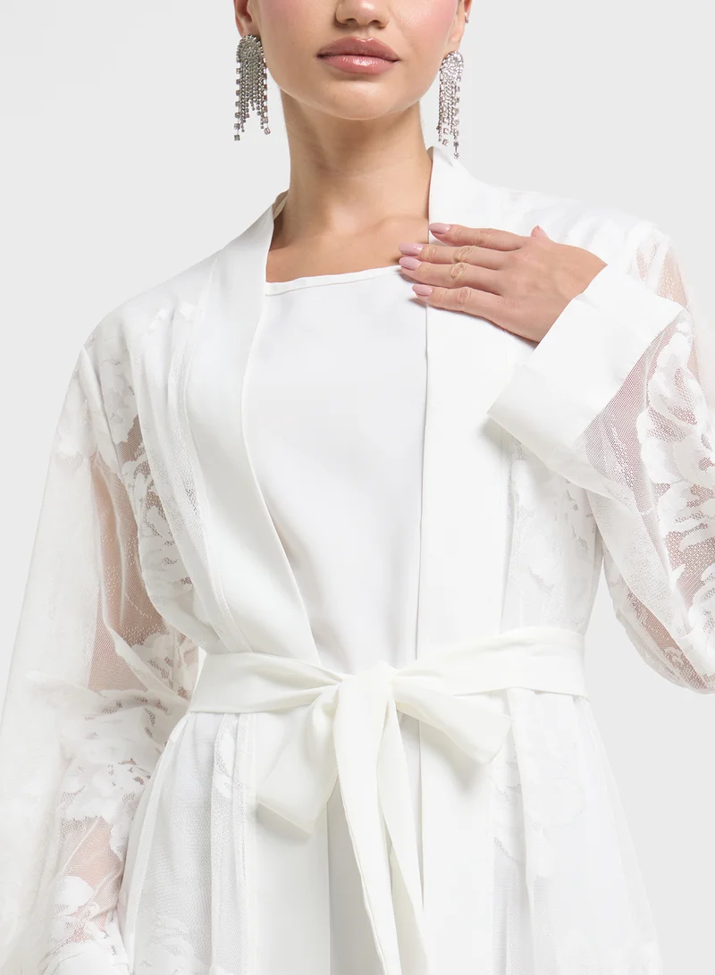 Khizana Dress With Layering Jakcet