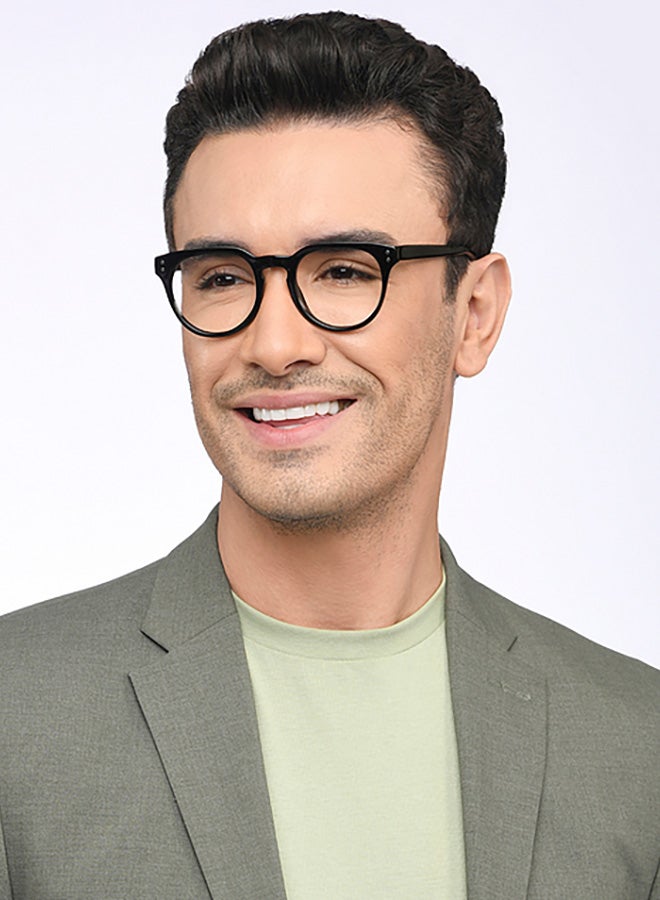 Lenskart Blu Unisex Blu By Lenskart | Unisex Round Eyeglasses - LB E16064 - Lens Size: 48 Mm - Image 2