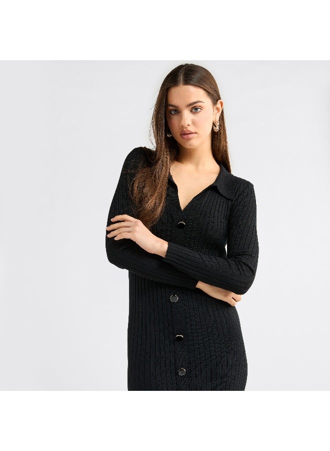 Splash FAV Ribbed Knit Dress  - Image 4