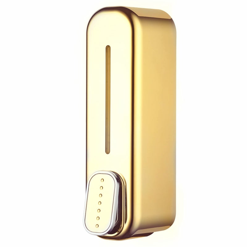 BATH GURU ABS Wall Mounted Soap Shampoo Conditioner Handwash Gel Liquid Soap Sanitizer Dispenser for Bathroom Basin Kitchen Sinks (350 Ml, Gold) - Image 5