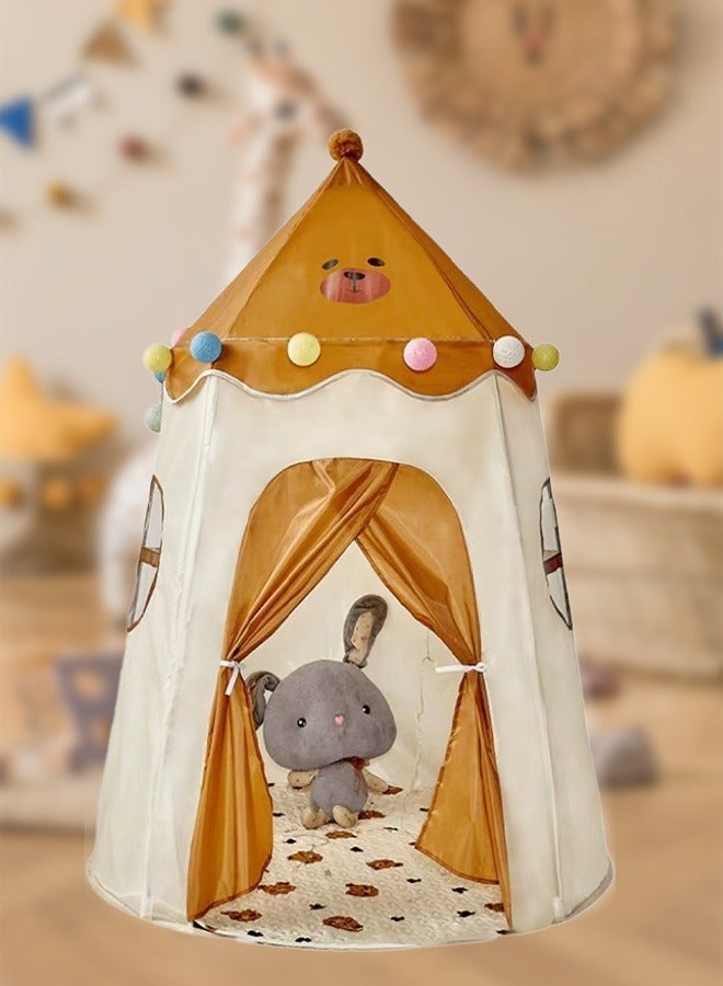 DUNISO Kids Play Tent,tent game houses, princess castle tents, baby playhouses,Indoor and outdoor portable tents, easy Installation, suitable for children aged 4 to 6，110*110*150cm - Image 1