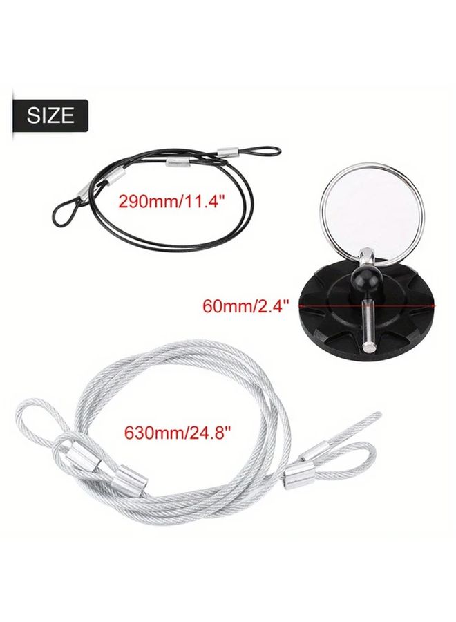 2pcs CNC Billet Aluminum Racing Hood Pin Latch Lock Kit Universal Fit Aggressive Style Glossy Black Purple - Image 2