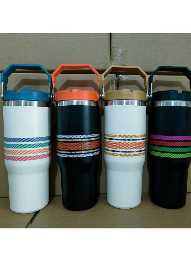Stanley - Stanley 30oz Travel Coffee Tumbler – Leak-Proof Stainless Steel Thermal Mug with Advanced Double-Wall Vacuum Insulation – Keeps Beverages Hot or Cold for Hours – Durable, Dishwasher Safe, Reusable Travel Mug for Coffee, Tea, Water, Smoothies – Portable On-the-Go Insulated Cup with Secure Lid - Image 1