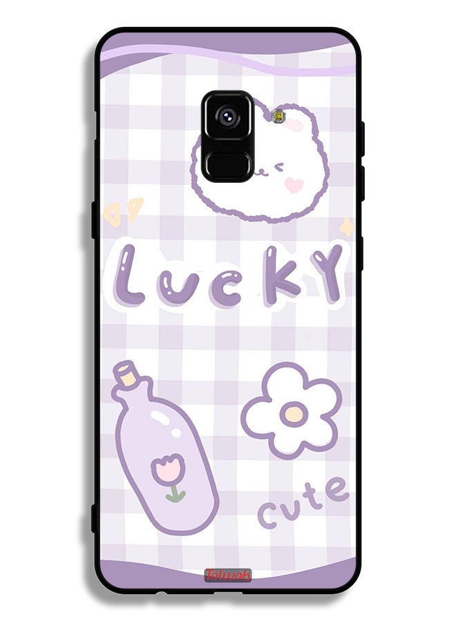 Tolwak Samsung Galaxy A8 Plus (2018) Protective Case Cover Lucky Cute - Image 1
