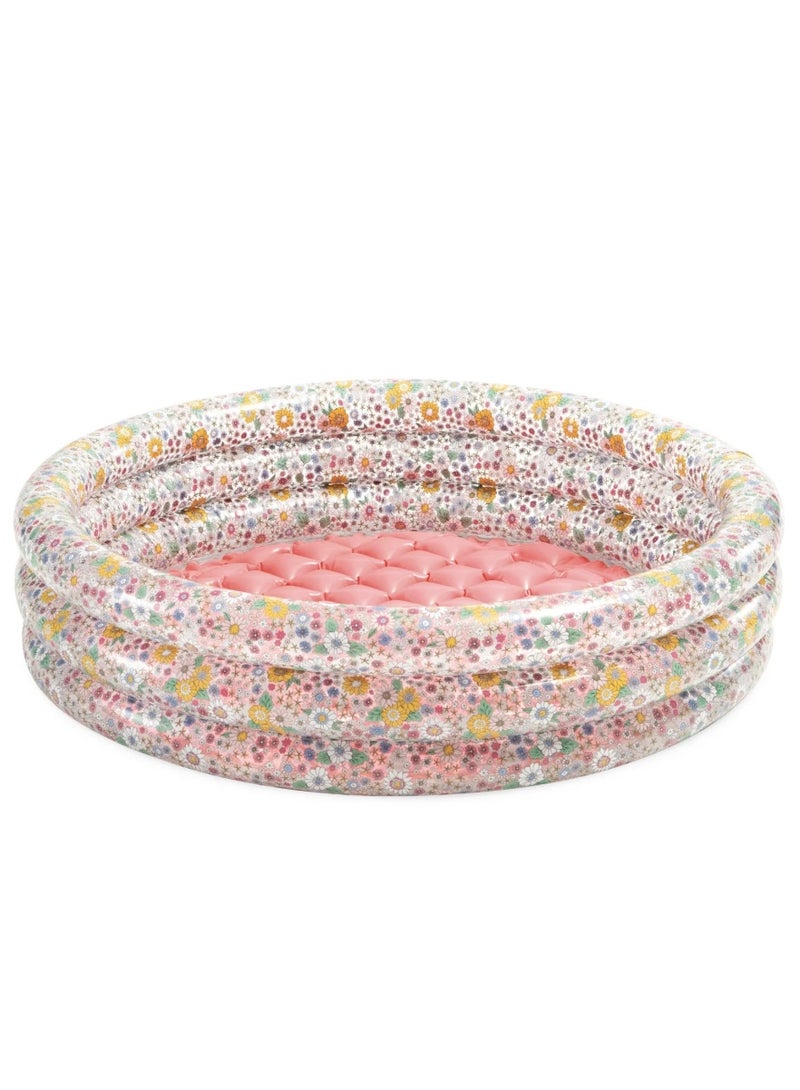 Intex Sweet Blossom Baby Pool, 86 x 25 cm Inflatable Swimming Pool - Image 1