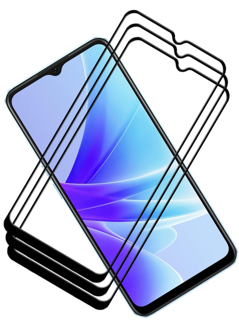ACLIX 3 Pieces Antistatic ESD Dustproof Premium Quality High Definition Tempered Glass Screen Protector Designed For Oppo A77 4G - Image 1
