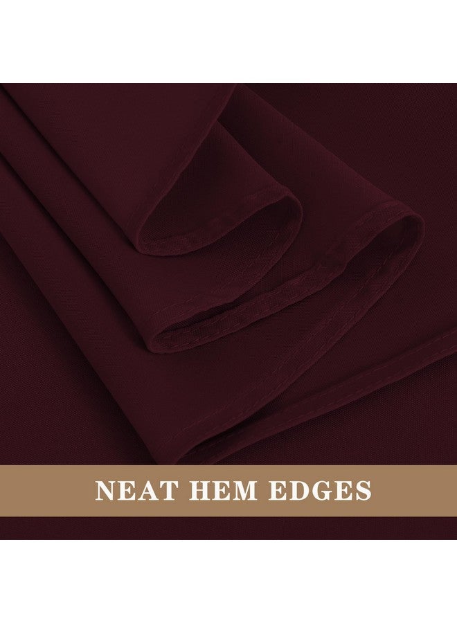 Fitable Burgundy Tablecloths for 6-8 Foot Tables, 6 Pack - 70 x 120 Inches - Reusable and Washable Table Clothes, Polyester Fabric Table Covers for Wedding, Party, Banquet - Image 4