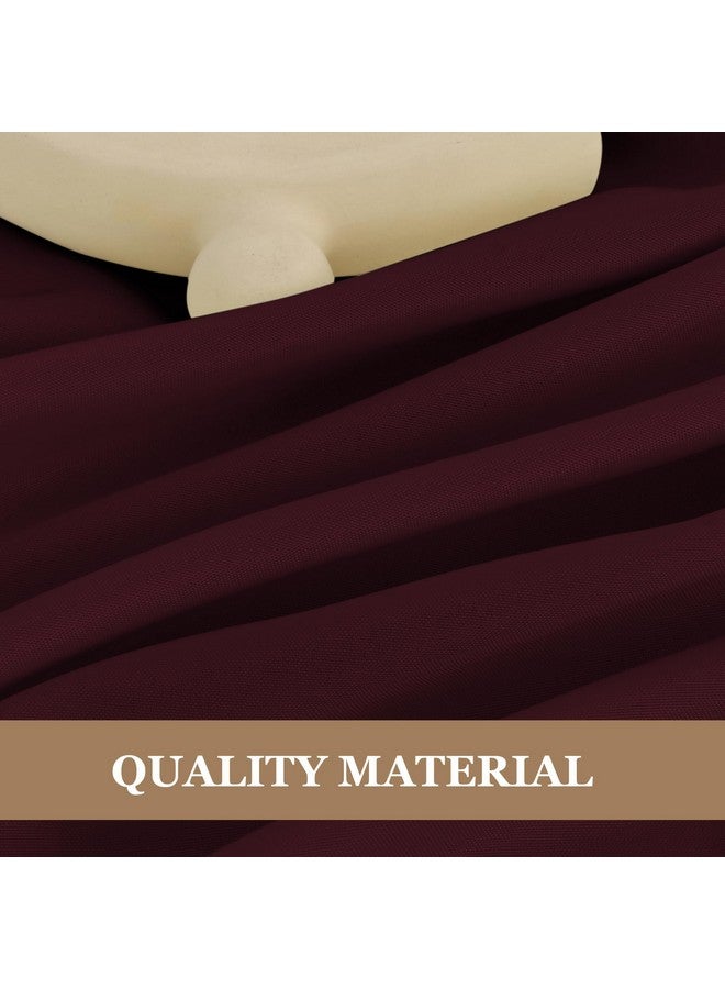 Fitable Burgundy Tablecloths for 6-8 Foot Tables, 6 Pack - 70 x 120 Inches - Reusable and Washable Table Clothes, Polyester Fabric Table Covers for Wedding, Party, Banquet - Image 3