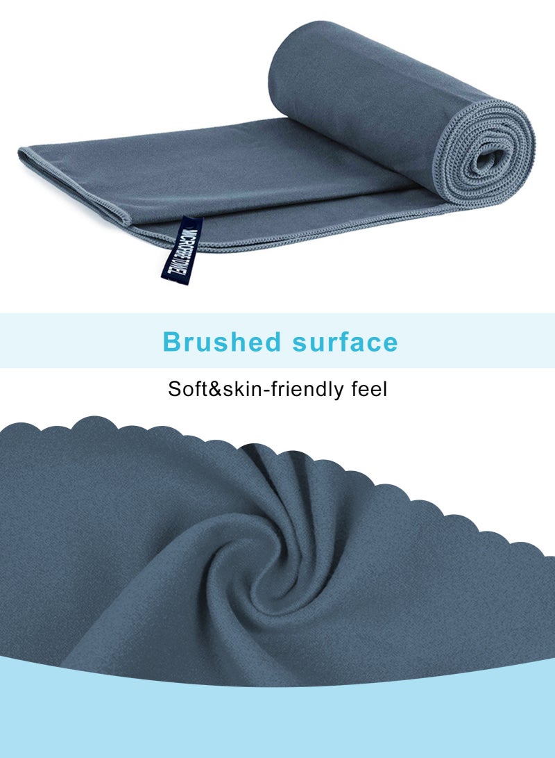 URbazaar 3 Pack Quick Drying Gym Towel 40x80CM Soft Microfiber Lightweight Sport Sweat Towel Perfect Travel Camping Towel Super Absorbent Ultra Compact for Gym Sport Yoga Backpacking Beach Swimming - Image 4