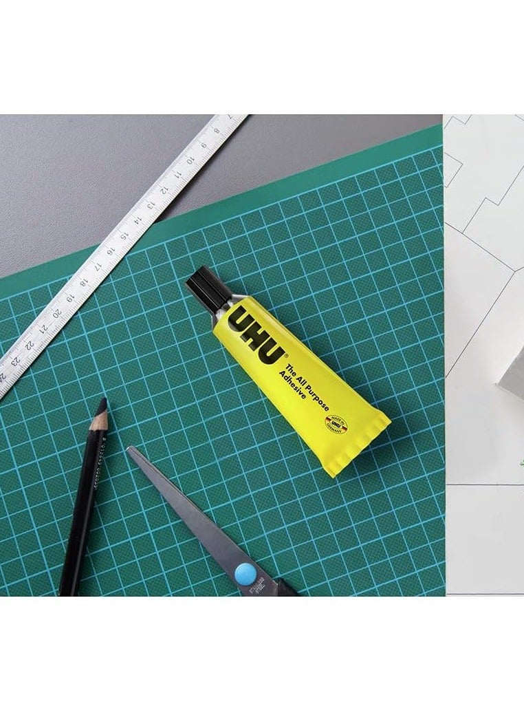 UHU Pack of 2 The All Purpose Adhesive, Yellow - Image 5