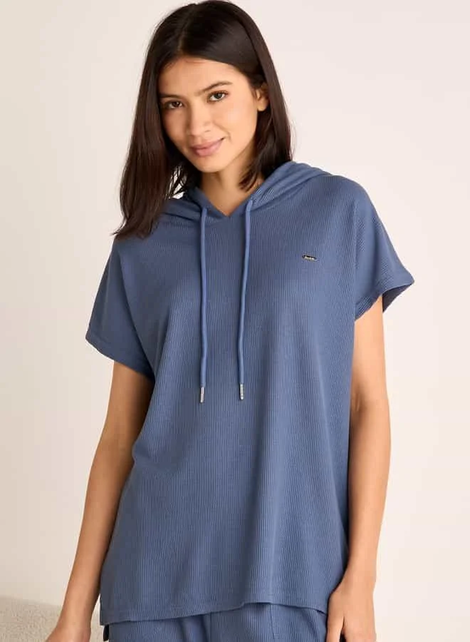 سبلاش فيڤ Ribbed Hooded T-shirt and Pyjama Set
