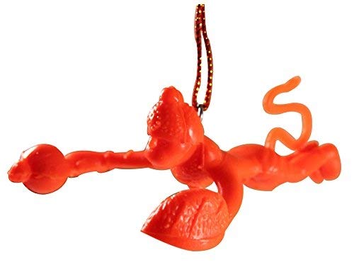 Ramanta Orange Flying Lord Hanuman Hanging Idol for Car Decoration, Plastic, Pack of 1 - Image 5
