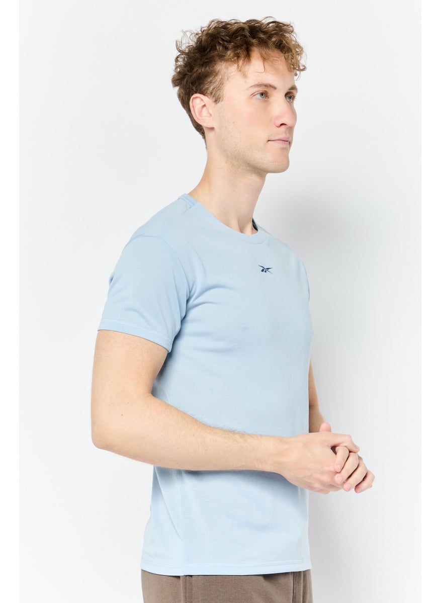 Reebok Men Sportswear Fit Long Sleeve Outdoor T-Shirt, Ash Blue  - Image 2