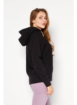 Champion Women Sportswear Fit  Long Sleeve Outdoor Sweatshirts, Black  - Image 3