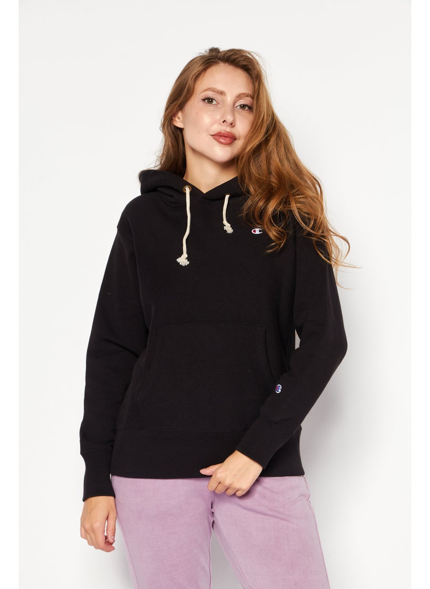 Champion Women Sportswear Fit  Long Sleeve Outdoor Sweatshirts, Black  - Image 1