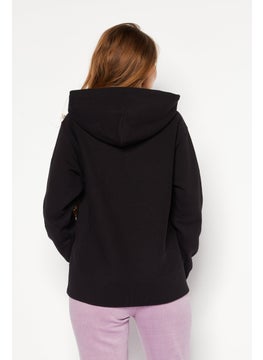 Champion Women Sportswear Fit  Long Sleeve Outdoor Sweatshirts, Black  - Image 4