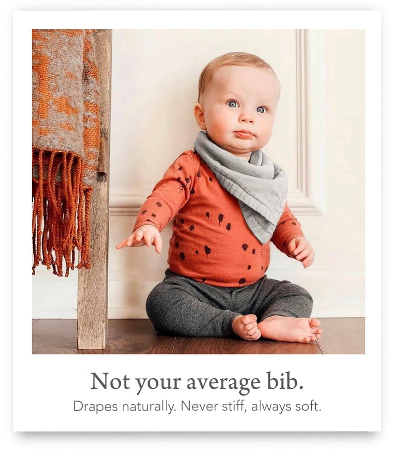 Kishu Baby Indi Organic Baby Bandana Bibs - Fairtrade 4-Way Reversible Drool Bibs for Boys & Girls - Unisex (Set of 5) (Pacifica) - Image 4