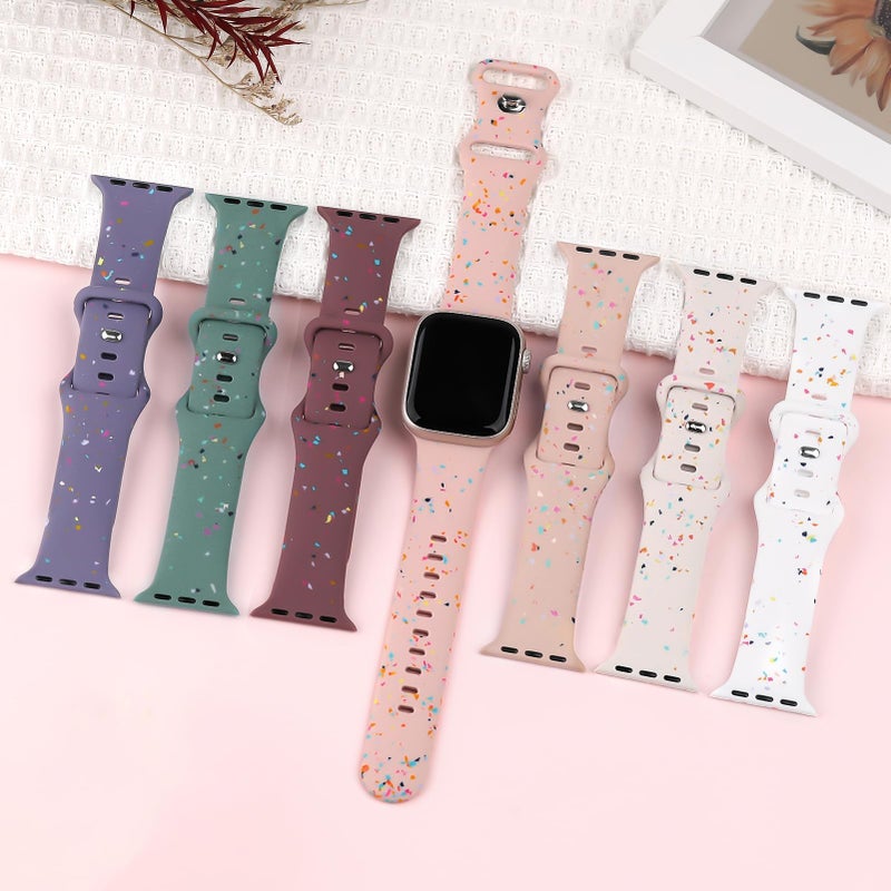 Wowstrap Sport Bands for Apple Watch Band 40mm 41mm 38mm 44mm 45mm 46mm 42mm iWatch Bands for Women Kids Men,Cute Recycled Plastic Silicone Strap for Apple Watch Series 11 10 9 8 7 6 5 4 3 SE 3/2nd Ultra 49mm - Image 3