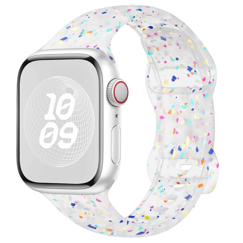 Wowstrap Sport Bands for Apple Watch Band 40mm 41mm 38mm 44mm 45mm 46mm 42mm iWatch Bands for Women Kids Men,Cute Recycled Plastic Silicone Strap for Apple Watch Series 11 10 9 8 7 6 5 4 3 SE 3/2nd Ultra 49mm - Image 1
