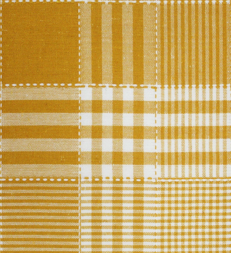 Airwill Cotton Chef's Free Size Checkered Pattern Apron (Yellow, Pack of 1 pc) - Image 4