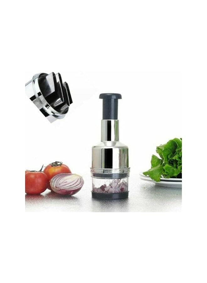 AMERTEER - Food Choper Vegetable Chopper Slap Press Chopper, Mincer for Onions Garlic Nuts Fruit hand pressure onion cutter chopper vegetable cutter garlic masher - Image 1