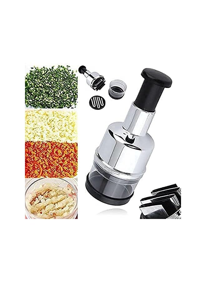 AMERTEER - Food Choper Vegetable Chopper Slap Press Chopper, Mincer for Onions Garlic Nuts Fruit hand pressure onion cutter chopper vegetable cutter garlic masher - Image 1