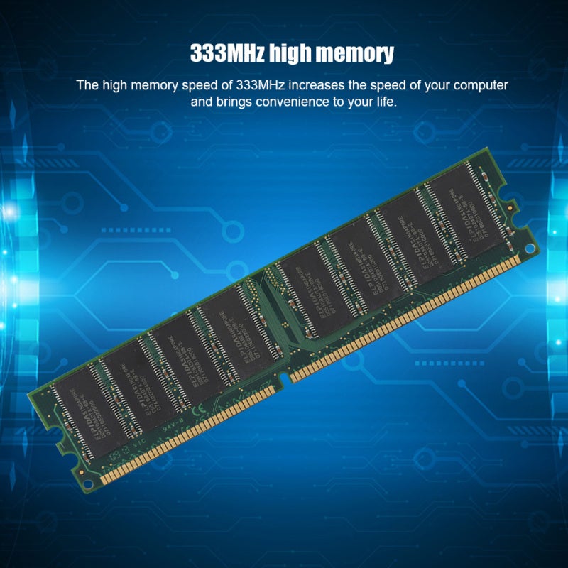ذاكرة سطح المكتب عالية السرعة DDR RAM 1 جيجابايت 333 ميجاهرتز - ذاكرة PC-2700 ذات أداء مستقر متوافقة مع أجهزة سطح المكتب من أنتيل وآم دي - Image 2