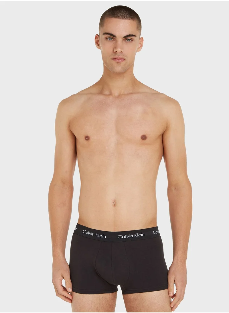 CALVIN KLEIN 3 Pack Logo Band Trunks