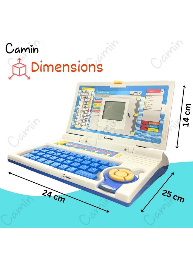 Camin Camin Learning Laptop Toy for Kids 2-5 Years, 20 Activities, Alphabet, Numbers, Games, 3 Years Old  - Image 3