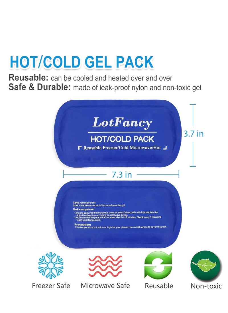 SYOSI - Face Ice Pack Wrap for TMJ, Wisdom Teeth, with 4 Reusable Hot Cold Therapy Gel Packs, Pain Relief Chin, Head, Oral and Facial Surgery, Blue - Image 1