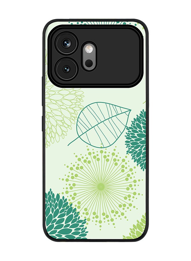 Stylizedd Rugged Case for Honor 600- Slim Fit Hybrid Rubber Cover Single Leaf - Image 1