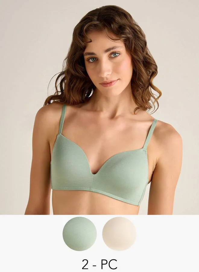 سبلاش فيڤ حمالة صدر غير سلكية بتصميم غطسة - قطعتان