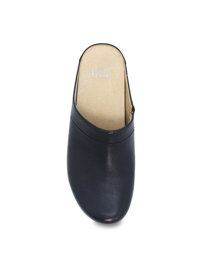 Dansko Mariella Slip-on Mule Clog - Dual-Density Cork/EVA Midsole and Lightweight Rubber Outsole Provide Durable and Comfortable Ride on Patented Stapled Construction Black 6.5-7 M US - Image 2