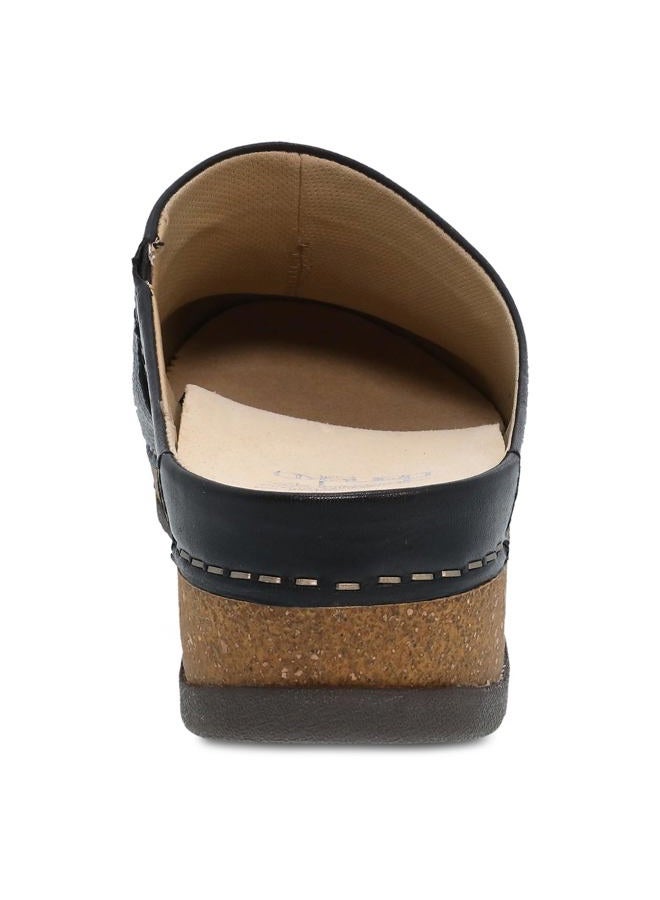 Dansko Mariella Slip-on Mule Clog - Dual-Density Cork/EVA Midsole and Lightweight Rubber Outsole Provide Durable and Comfortable Ride on Patented Stapled Construction Black 6.5-7 M US - Image 5