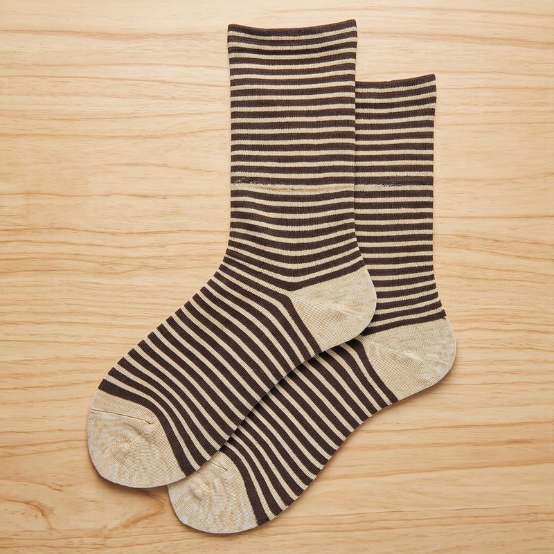 Extra Durable Long Lasting Striped Women Socks Heavy Use Daily Cotton Socks 4-9 - Image 4