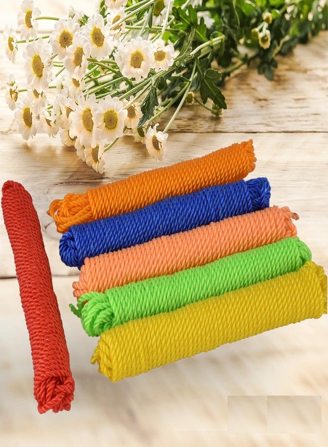 ABlue Clipper Nylon/Plastic Rope, Cloth Hanging Rope, Rope for Clothes Drying, Multipurpose, Lightweight, Heavy Duty, Weather-Resistant Travel- Friendly Rope for Outdoor/Indoor Use (Random -Colour) (2) - Image 1
