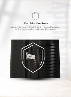 VIPTOUR Trolley Luggage 3 Pieces Set PP Hard Side Bag 360 Degree Spinner Wheels Trolley Luggage Set with TSA Lock  - Image 5