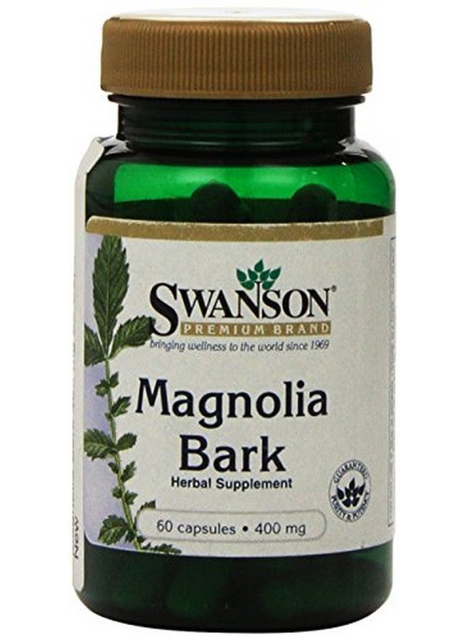 SWANSON Magnolia Bark Antioxidant Support 400 Milligrams 60 Capsules - Image 1