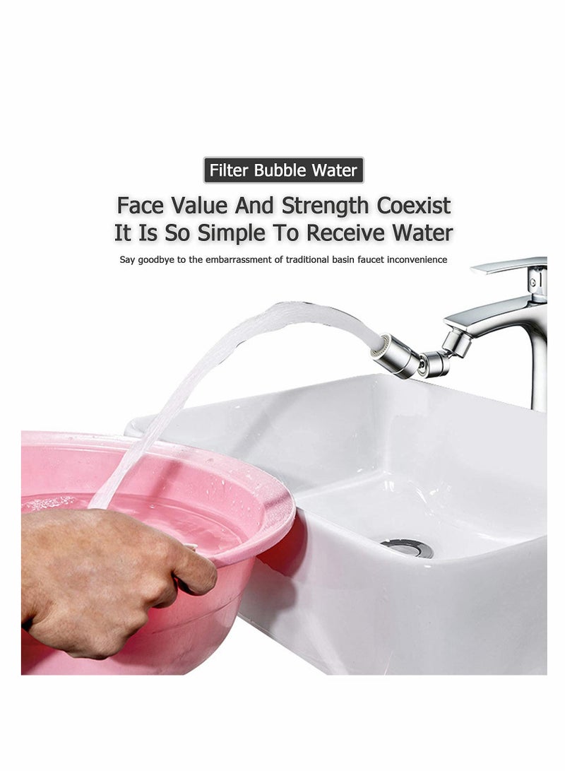 KASTWAVE 1080° Swivel Faucet Aerator, Multi-purpose Universal Tap Adapter, Kitchen Adjustable Sink Sprayer Attachment, Bathroom Mounted Aerator for Face Washing - Image 4