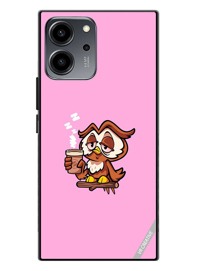 VR CREATIVE Protective Case Cover For Honor 80 SE Sleepy Owl Design Multicolour - Image 1