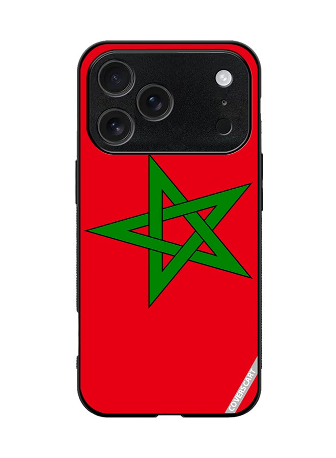 COVERSCART Protective Case Cover For Apple iPhone 17 Pro Morocco Flag Design Multicolour