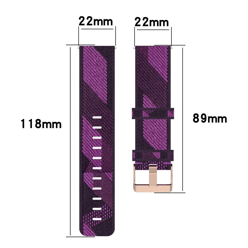 erorex For Huawei Gt2 46Mm 22Mm Nylon Woven Watch Band(Dark Grey) - Image 5