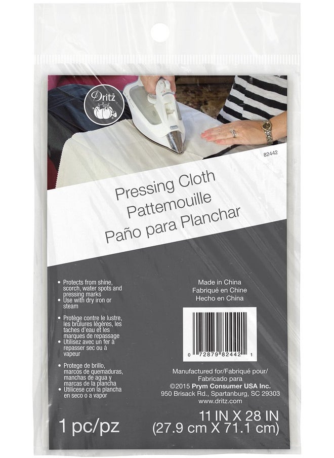 Dritz - Clothing Care 82442 Pressing Cloth 11 Inch X 28 Foot White 11" X 28" (27.9 Cm X 71.1 Cm) - Image 1