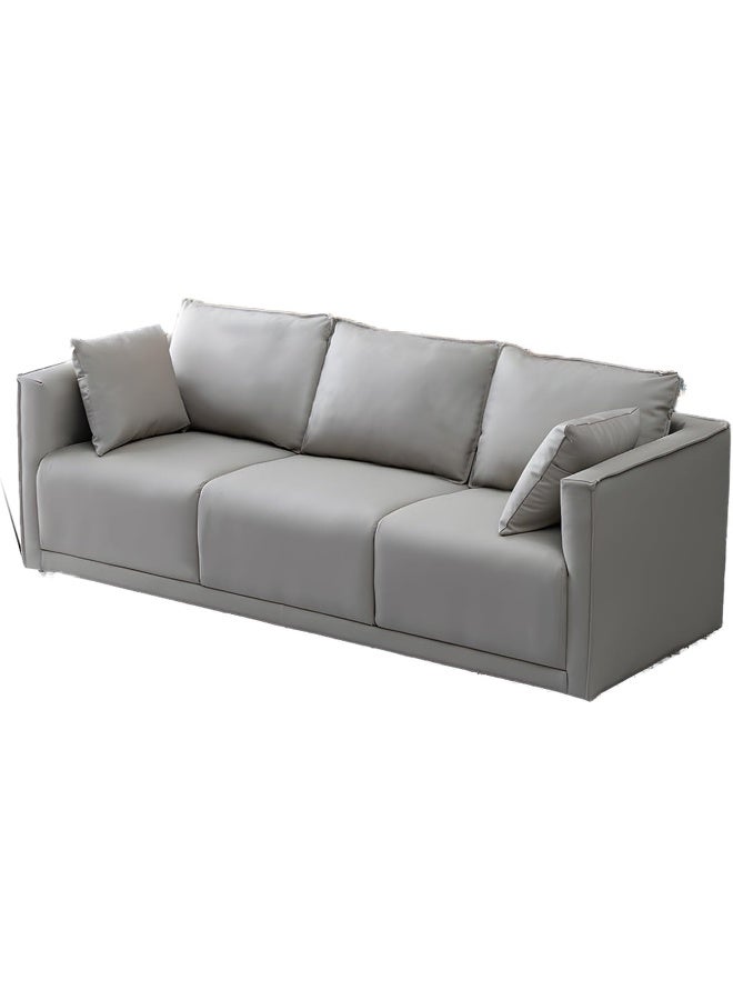 Comfynest Comfynest Modern Faux Leather Seats 3 Sofa  - Image 1