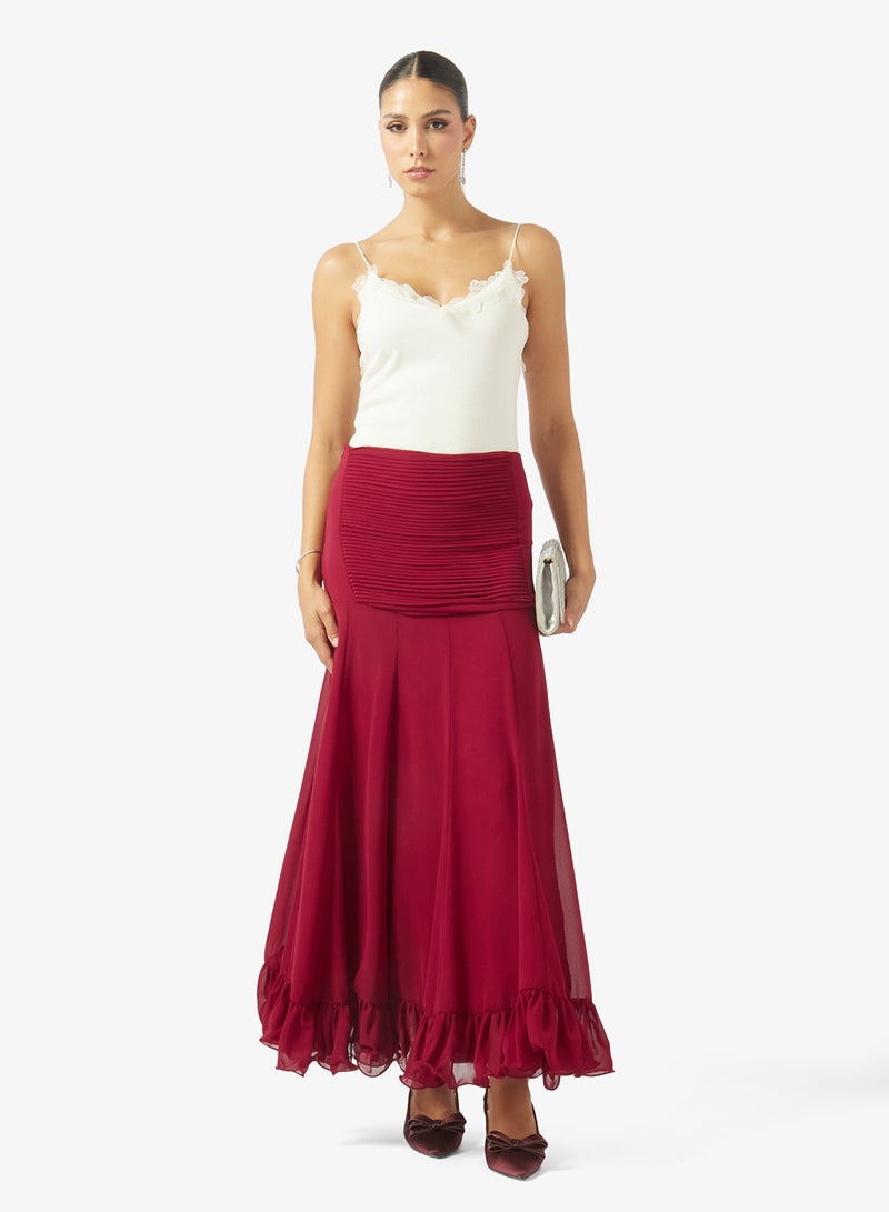 ELLA Skirt With Ruffle Hem - Image 2