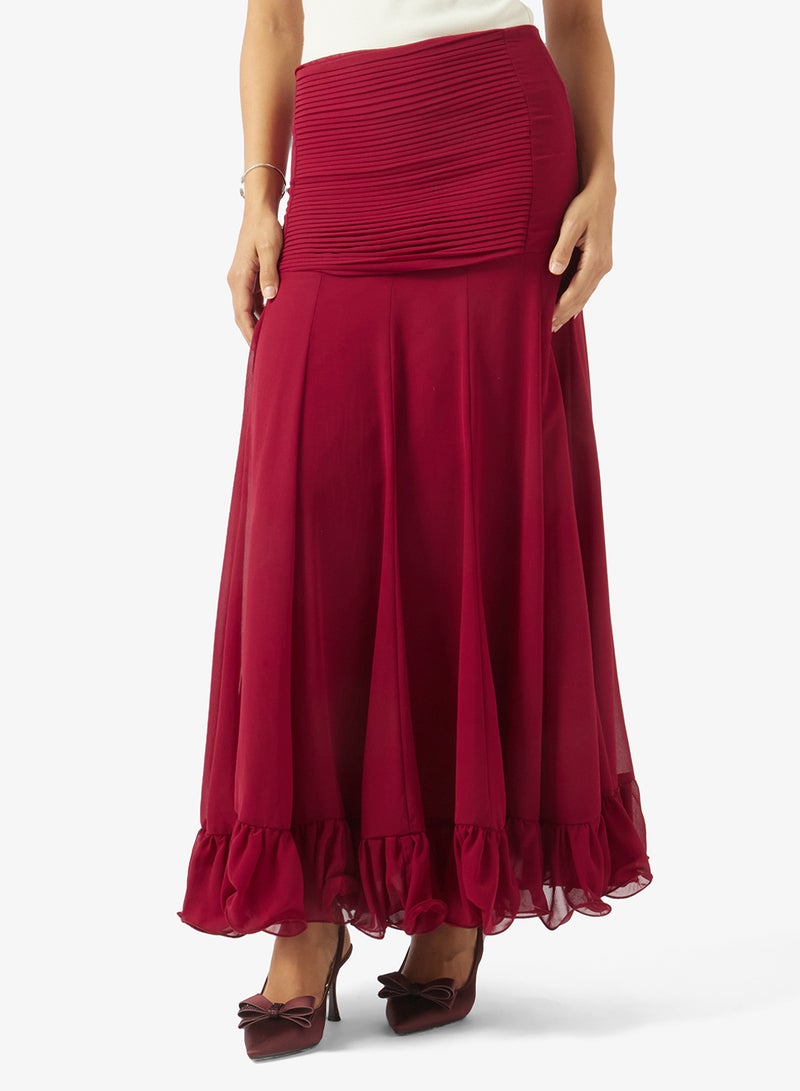 ELLA Skirt With Ruffle Hem - Image 1